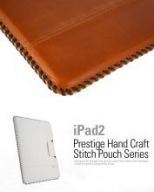 Чехол Zenus для  iPad 2/iPad new Leather Case 'Prestige' HandCraft Stitch Pouch Series (Brown)