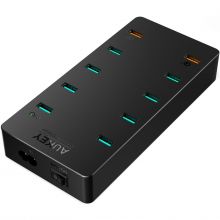 Сетевая зарядка Aukey 10 Port USB Wall Charger With Qualcomm Quick Charger 3.0