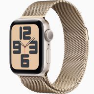 Умные часы Apple Watch Series SE Gen 2 40 мм Aluminium Case GPS, starlight Milanese Loop Bracelet Gold