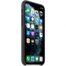 Чехол-накладка Apple кожаный для iPhone 11 Pro (Black)