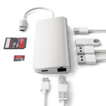 USB-C адаптер Satechi Aluminum Type-C Multi-Port Adapter (Silver)