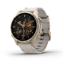 Умные часы Garmin Fenix 8 AMOLED Sapphire 43 mm Soft Gold with fog gray/dark