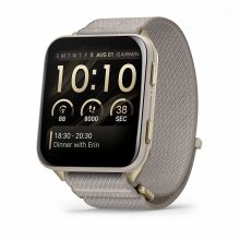 Умные часы Garmin Venu X1 Soft Gold Titanium with French Gray Nylon