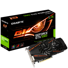 Видеокарта GIGABYTE GeForce GTX 1060 1620MHz PCI-E 3.0 6144MB 8008MHz 192 bit DVI HDMI HDCP Gaming rev. 2.0