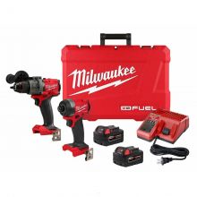 Набор аккумуляторных инструментов Milwaukee M18 FUEL 3697-22 18V: ударная дрель/шуруповерт и импульсный гайковерт