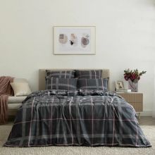 Постельное белье 2 спальное Cozy Home Bonmarito, поплин, 2 нав. 50х70, серое