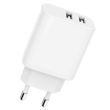 Сетевое зарядное устройство Carmega USB Ax2 2.4A White (CAR-WC101)