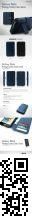 Чехол Zenus для Samsung Galaxy Note GT-N7000 'Prestige' Carbon Diary Blue