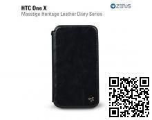 Чехол Zenus для HTC One X Masstige Heritage Diary Series (Black)