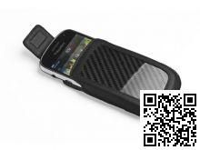 Чехол кожаный ION CarbonJaсket for Blackberry 9900 (Black)