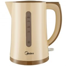 Чайник электрический Midea MK-8091, 2200 Вт, 1.7 л, съемный фильтр, бежевый