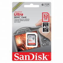 Карта памяти SanDisk Ultra SDHC Class 10 UHS-I 40MB/s 32GB