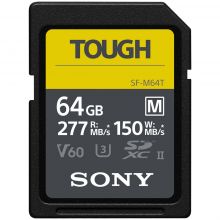 Карта памяти Sony SF-M series TOUGH 64 GB, чтение: 277 MB/s, запись: 150 MB/s