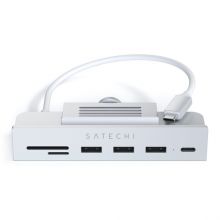 USB-C-концентратор Satechi Aluminum USB-C Clamp Hub для 24" iMac - Silver, цвет серебристый