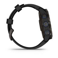 Умные часы Garmin Descent Mk3i, титановый угольно-серый, DLC, 51 мм, черный силиконовый ремешок