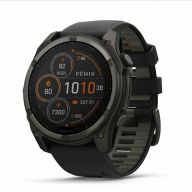 Умные часы Garmin Fenix 8 Solar Sapphire 51 mm Carbon Gray DLC Titanium with Black Pebble Gray Silicone Band