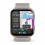 Умные часы Garmin Venu X1 Soft Gold Titanium with French Gray Nylon