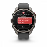 Умные часы Garmin Fenix 8 Pro AMOLED Sapphire 47mm Titanium with Graphite/Black silicone band