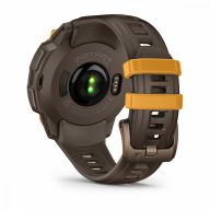 Умные часы Garmin Instinct Crossover AMOLED 47mm бронзовый/солнечный луч, ремешок цвета какао