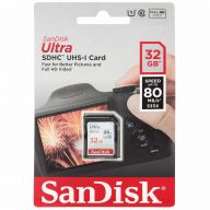 Карта памяти SanDisk Ultra SDHC Class 10 UHS-I 80MB/s 32 GB, чтение: 80 MB/s