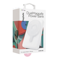 Внешний аккумулятор VLP Dual MagSafe Powerbank 5000mAh с беспроводной зарядкой, белый