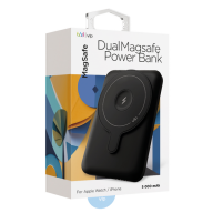 Внешний аккумулятор VLP Dual MagSafe Powerbank 5000mAh с беспроводной зарядкой, черный