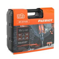 Дрель шуруповерт аккумуляторная PATRIOT BR 207 UES 18В 2,0Ач 38Нм 2 батареи в комплекте