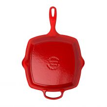 Сковорода-гриль LE CREUSET Гриль квадратный 26 см (Красная)