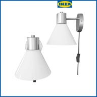 Бра IKEA FLUGBO (ИКЕА ФЛУГБУ), никелированный/стекло 40519571