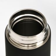 Термос Мастер К Basic, 500 мл, с ситечком, с датчиком температуры, сохраняет тепло 10 ч, нержавеющая сталь, чёрный