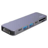 Адаптер Deppa USB-C для MacBook 7-в-1, графит