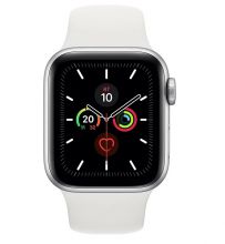 Часы Apple Watch Series 5 GPS 40mm Aluminum Case with Sport Band (Серебристый/Белый)