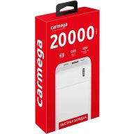 Внешний аккумулятор Carmega 20000mAh Charge PD20 white (CAR-PB-204-WH)