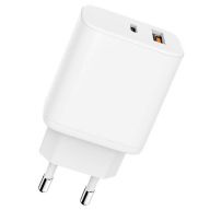 Сетевое зарядное устройство Carmega A+C 20W White (CAR-WC104)