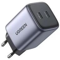 Сетевое зарядное устройство uGreen 2хUSB-C 45W Grey (CD294)