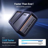 Внешний корпус USB 4.0 для SSD M.2 NVMe UGREEN Triple Heat Anti-Drop CM642