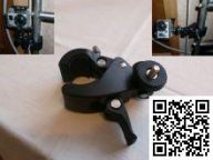 Крепление для экшн-камер GoPro на трубы разного диаметра с затягивающим механизмом (эксцентрик)
