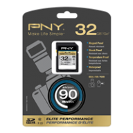Карта памяти PNY Elite Perfomance SDHC Class 10 32GB 90 MB/s