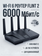 Wi-Fi роутер GL.iNet Flint 2 GL-MT6000 Wi-Fi 6 AX6000 EU