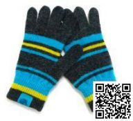 Перчатки с токопроводящей нитью для iPhone/iPad/iPod iGloves (Черные полосатые)