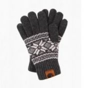 Перчатки с токопроводящей нитью для iPhone/iPad/iPod iGloves (Серые со снежинкой)