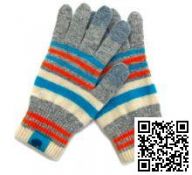 Перчатки с токопроводящей нитью для iPhone/iPad/iPod iGloves (Серые полосатые)