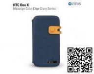 Чехол Zenus для HTC One X Masstige Color Edge Diary Series (Royal Navy)