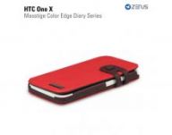 Чехол Zenus для HTC One X Masstige Color Edge Diary Series (Red Wine)