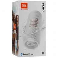 Портативная акустика JBL Flip 7, 35 Вт, белый