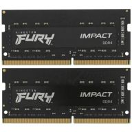 Оперативная память 32Gb DDR4 3200MHz Kingston Fury Impact SO-DIMM (2x16Gb KIT) (KF432S20IBK2/32)