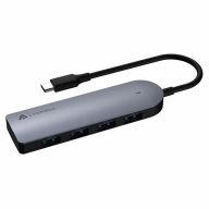 Разветвитель, хаб Type-C USB 3.0 Hub Lyambda Slim LC113 Gray