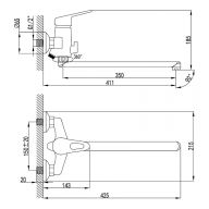 Смеситель Lemark Luna LM4151C универсальный