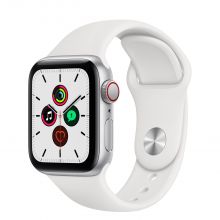 Умные часы Apple Watch Series 6 GPS + Cellular 40mm Aluminum Case with Sport Band, серебристый/белый