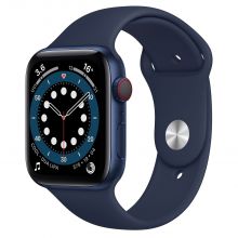 Умные часы Apple Watch Series 6 GPS + Cellular 44mm Aluminum Case with Sport Band (Синий/Темный ультрамарин)